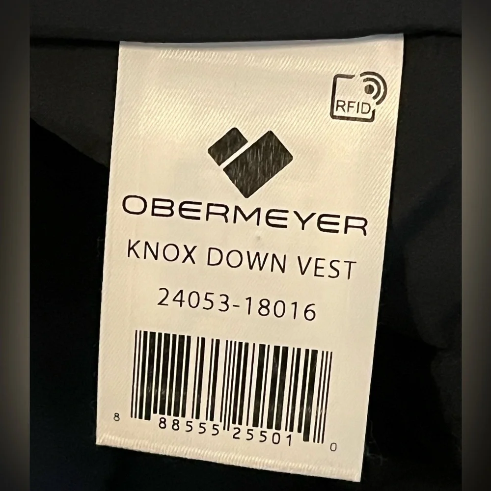 Obermeyer Knox Down‎ Vest Men’s Medium Green Quilted Down Outdoor Puffer
